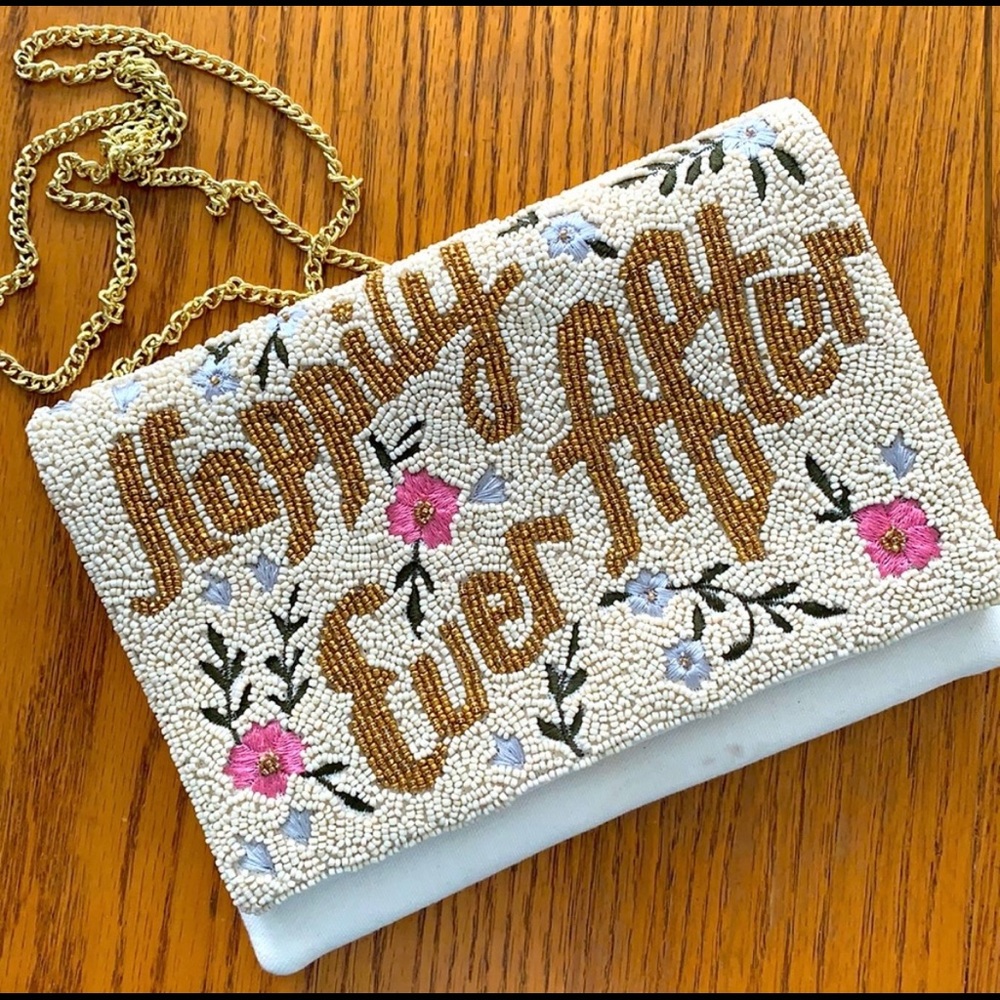 Beaded Happily Ever After Bridal Clutch - Francesca’s